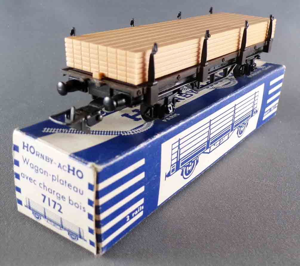 Hornby AcHo 7172 Ho Sncf Wagon Plat à Ranchers Chargement Bois 2