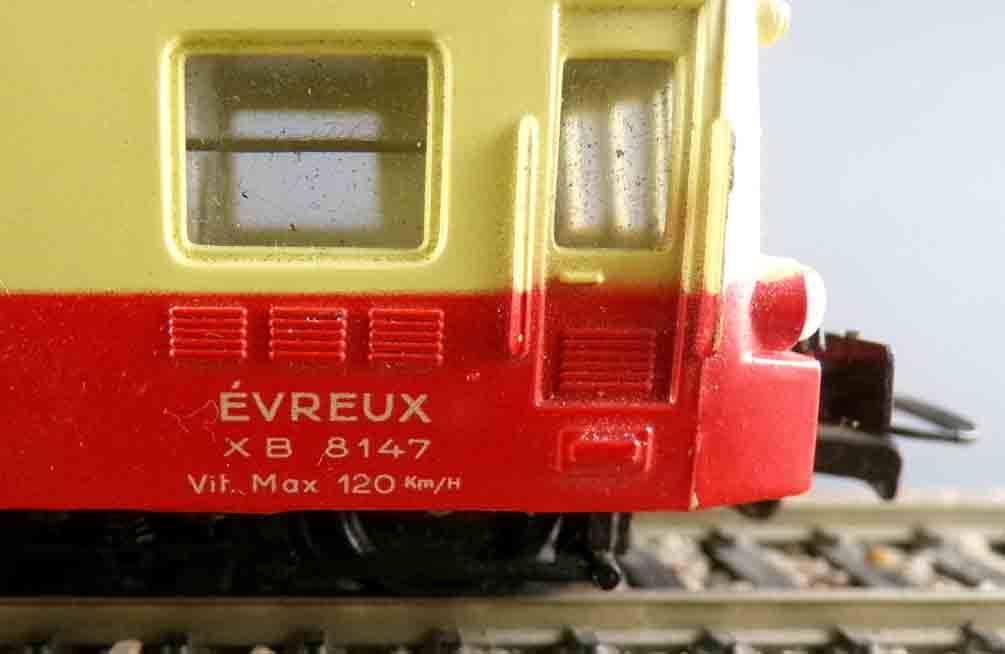 Jouef 760 Ho Sncf Remorque XB 8147 Autorail Unifié 300CV Picasso Evreux 1