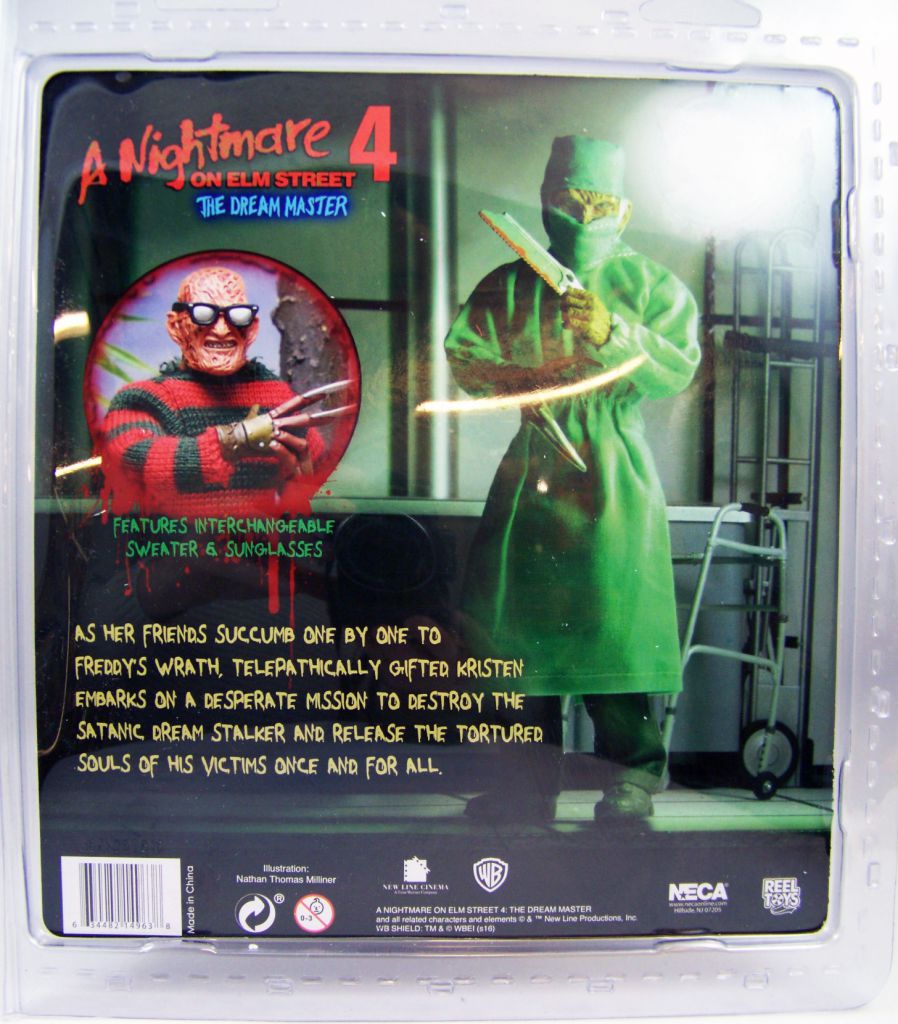 Neca Reel Toys Nightmare on Elm Street 4 Dream Masters Freddy Krueger figure