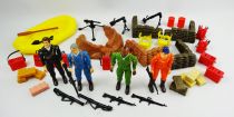 A-Team - Galoob 3 3/4 action Figures - Hannibal, Barracus, Murdock, Face with accessories (loose)