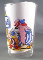 Asterix - Amora Mustard glass with © série - Asterix & Obelix walking to Roma