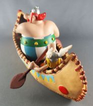 Asterix - Atlas Plastoy - Figurine Résine - Le canoe d\'Asterix & Obélix (Exclusive)