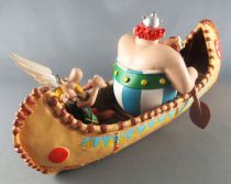 Asterix - Atlas Plastoy - Figurine Résine - Le canoe d\'Asterix & Obélix (Exclusive)