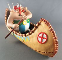 Asterix - Atlas Plastoy - Figurine Résine - Le canoe d\'Asterix & Obélix (Exclusive)