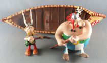 Asterix - Atlas Plastoy - Figurine Résine - Le canoe d\'Asterix & Obélix (Exclusive)