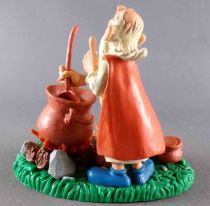 Asterix - Bully Bullyland 1990 PVC Figure - Miraculix with Caldron on base