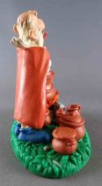 Asterix - Bully Bullyland 1990 PVC Figure - Miraculix with Caldron on base