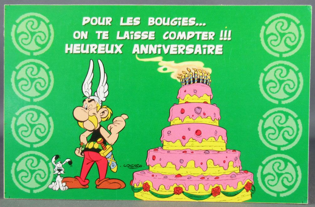 Asterix Carte Postale Editions D Art Albert Rene Goscinny Uderzo 02 Hm230 Joyeux Anniversaire