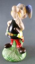 Asterix - Figurine Porcelaine Mate Eisa Années 80  - Astérix Doigt sur la Bouche