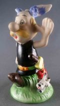 Asterix - Figurine Porcelaine Mate Eisa Années 80  - Astérix Faisant Signe