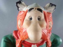 Asterix - Figurine Porcelaine Mate Eisa Années 80 - Abraracourcrix sur son Bouclier