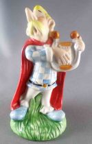 Asterix - Figurine Porcelaine Mate Eisa Années 80 - Assurancetourix Jouant de la Harpe