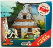 Asterix - Figurine PVC Plastoy - La Maison d\'Asterix avec Asterix, Obelix et Panoramix