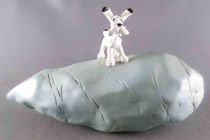 Asterix - Resin Figure 15cm - Idefix Dogmatix on a Menhir - Parc Asterix 2004