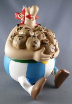 Astérix - Tirelire Plastique Plastoy - Obelix avec Sacs de Sesterces