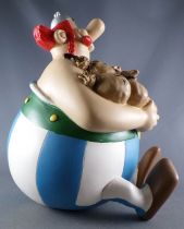 Astérix - Tirelire Plastique Plastoy - Obelix avec Sacs de Sesterces