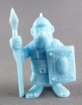 Asterix - Uni Lever (Malabar/Motta) 1974-84 - Figurine Monochrome - Légionnaire \'\'gros\'\' avec Pilum (Bleu)