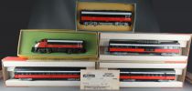 Athearn Ho Usa NY New Heaven 5 Elements Train Set Diesel Loco Lightning VG Boxed