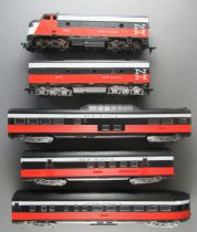 Athearn Ho Usa NY New Heaven 5 Elements Train Set Diesel Loco Lightning VG Boxed