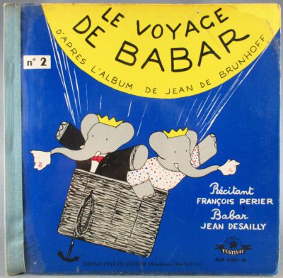 Babar - Mini Lp & book Festival Alb 5001M - The Travel of Babar