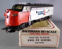 Bachmann 41-615-05 Ho Usa Amtrak EMD F9 Diesel 505 Eclairage Neuve en Boite