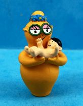 Barbapapa - Plastoy PVC Figure - Barbotine with baby