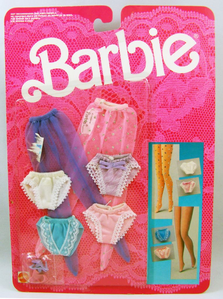 Vintage - Barbie - Fancy Frills Lingerie Underwear Mattel 1990 #5290 Lot