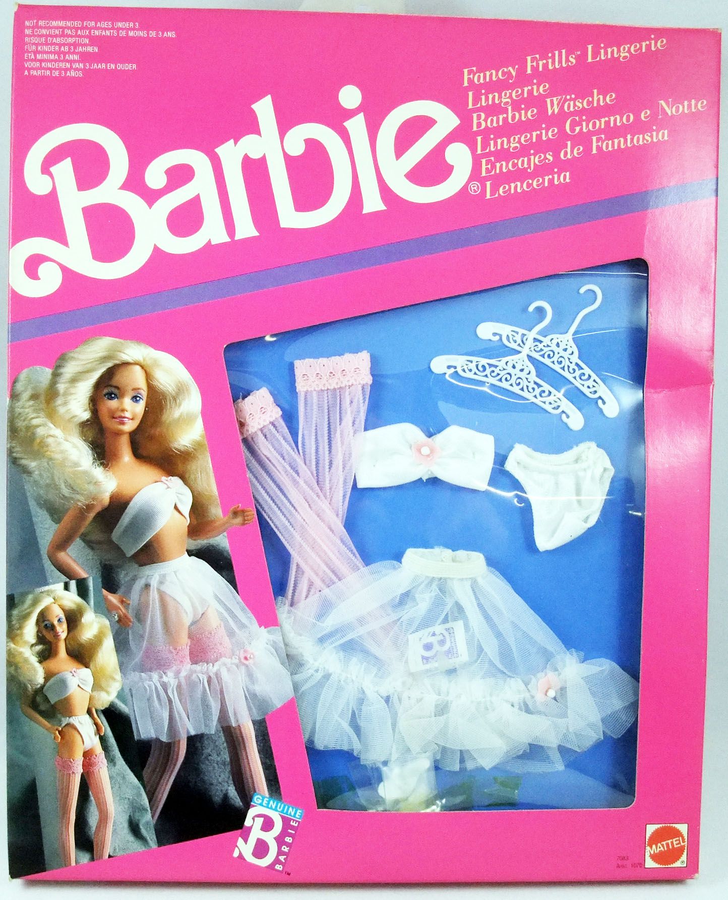 Vintage Barbie Fancy Frills Lingerie Underwear Mattel 1990 5289 NRFB Rare 