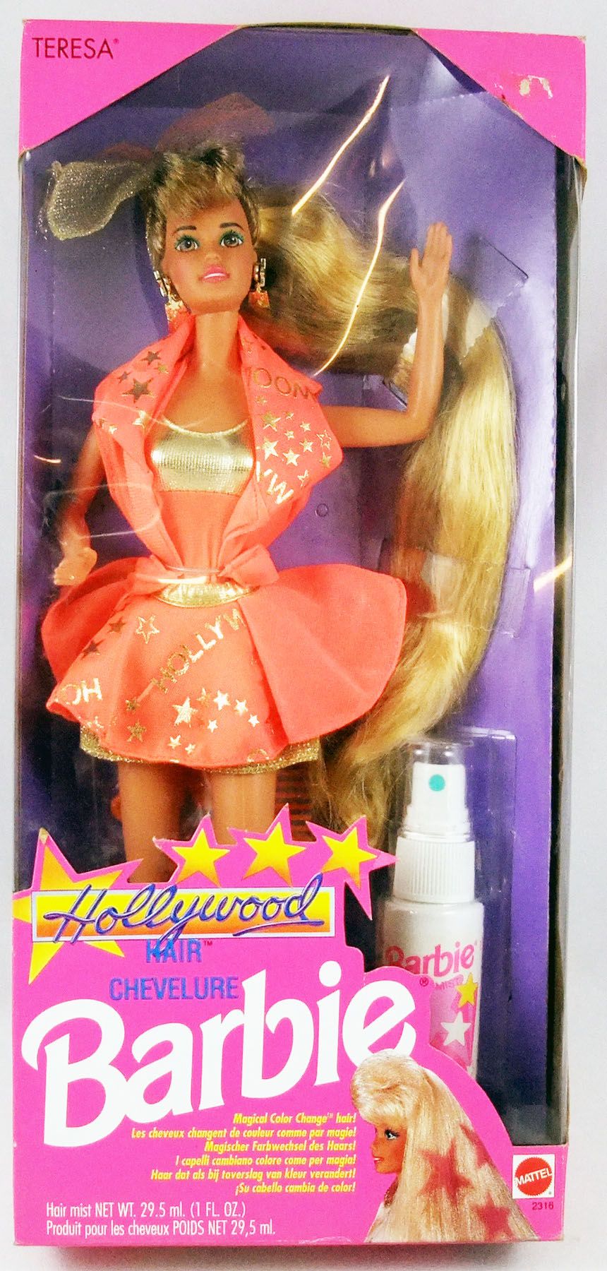 Diverse Ongeëvenaard schroef Barbie Hollywood Hair - Teresa - Mattel 1992 (ref. 2316)