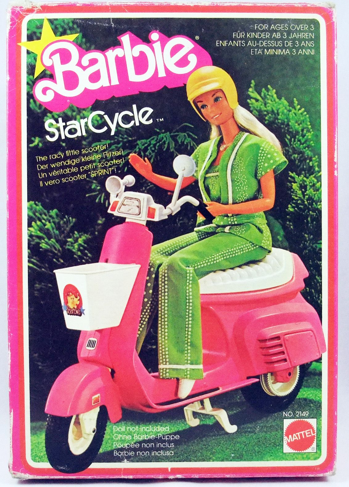 Barbie filles scooter hauteur 78 cm