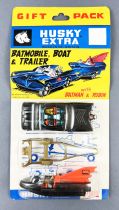 Batman - Husky Models Ref.3002 - Batmobile, Batboat & Trailer (Neuf sous Blister)