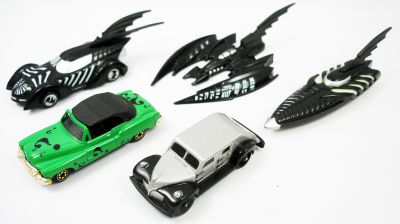 Batman Forever - Set of 5 die-cast vehicles : Batmobile, Batboat, Batwing,  Riddler Car, Two-Face Armored Car
