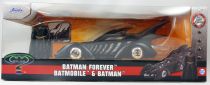 Batman Forever (1995) - Jada - Batmobile metal 1:24ème avec figurine Batman