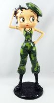 Betty Boop - 13inch Resin Statue - Army Betty