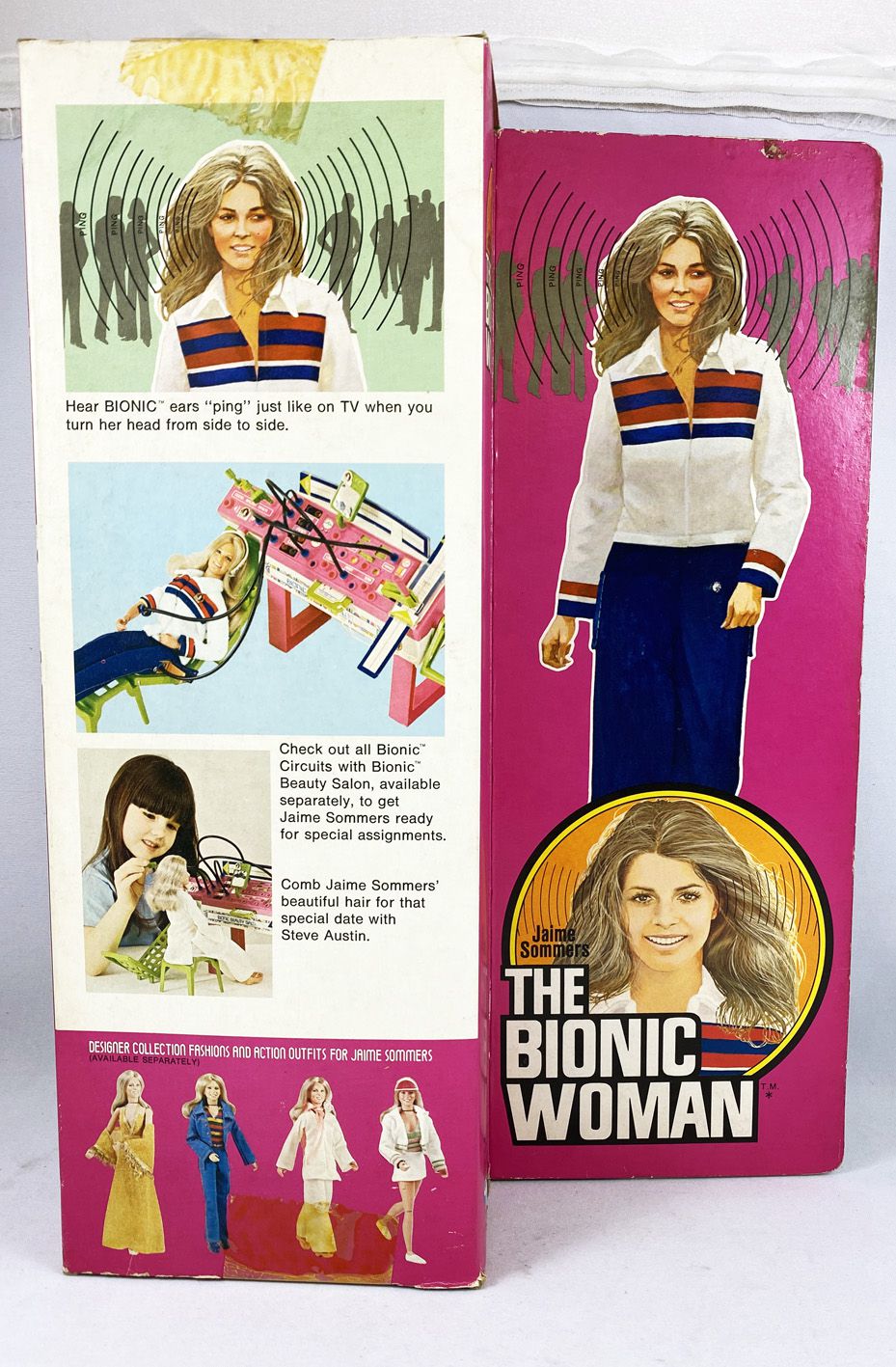Lot - Vintage 1976 Kenner Jaime Sommers The Bionic Woman Peach