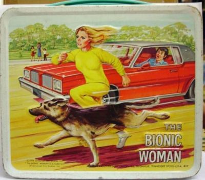 Vintage Aladdin Metal Lunch Box the Bionic Woman 1978 