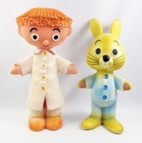 Bonhommet & Tilapin (RTB\'s) - Set of two 24cm squeeze toy - 1966