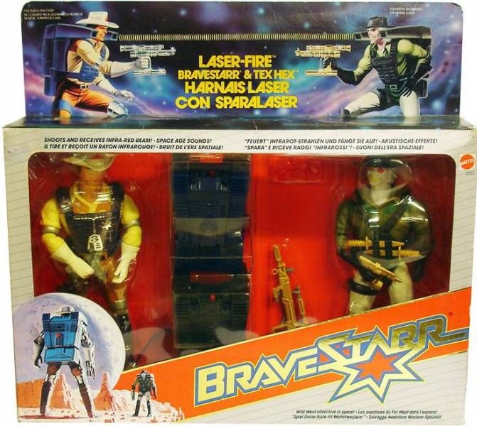 Figure Bravestarr vintage TEX HEX in jouets collector