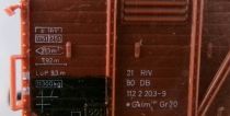 Brawa 2043 Ho Db Wagon Couvert Gklm Gr 20 21 80 112 2 203-9 Neuf Boite