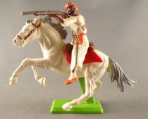 Britains Deetail Arabs Desert Fighter Mounted Firing Rifle White Rearing Up Horse