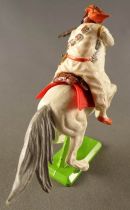 Britains Deetail Arabs Desert Fighter Mounted Firing Rifle White Rearing Up Horse