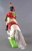 Britains Deetail Waterloo French Mounted Green Hussard Charging Sabre up White Galloping Horse