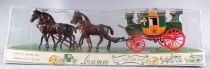 Brumm 06 - Historical Series 1:43 - Mail-Coach (1784) 4 Brown horses Mint in Box