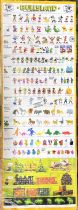 Bullyland 1980 Folding Catalog / Poster (Walt Disney, Petzi, Sniks, Tintin, ...)