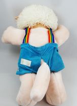 Cabbage Patch Kids Koosas - Pink dog with white hair in blue shortalls (loose)