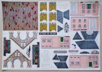 Cardboard Die Cut to Assemble - Limpidol - The Village\'s Place Covered Market + Town Hall + School