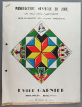 Catalogue & Tarif Emile Garnier 1963 + Tarif Domino Dés Jetons Poker d\'As