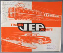 Catalogue Jep 1961 - Autos Avions Bateaux Pistolets Trains Echelle Ho & O