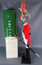  C.D.C. Mollard Paris 18/6 - Action Figure 30cm as Action Man - Napoleonic Dragon Trumpet 9th Regiment 1807 Boxed