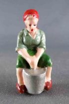 Clairet - The Farm - Farmer Woman Seated Milking (Green)